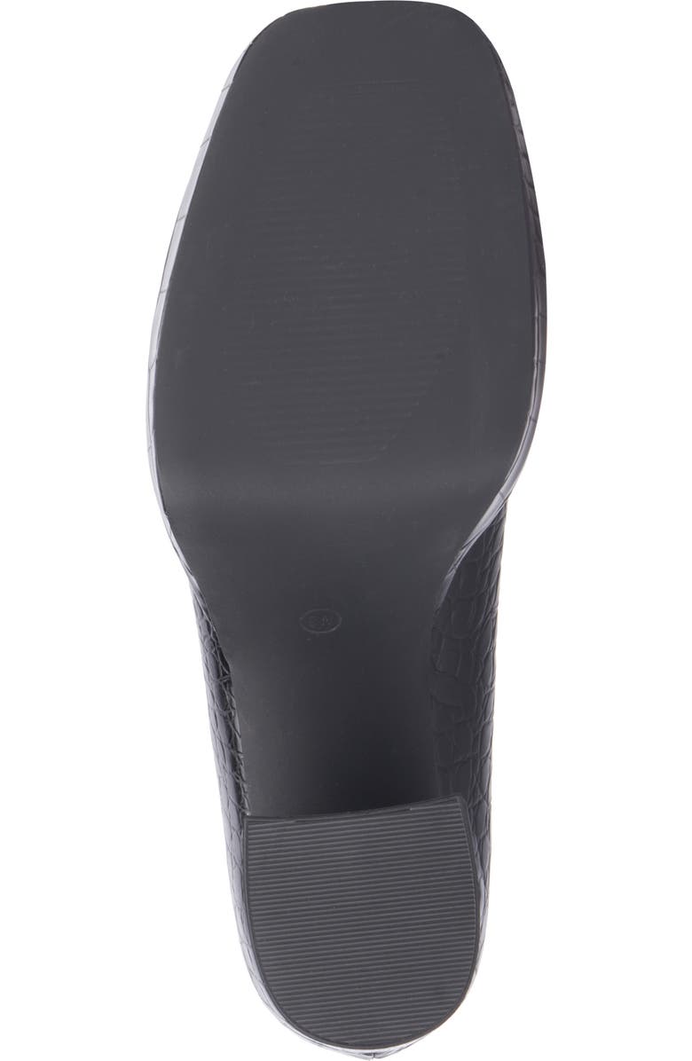 Fashion to Figure Madelyn Croc Embossed Platform Loafer Pump - Wide Width, Alternate, color,