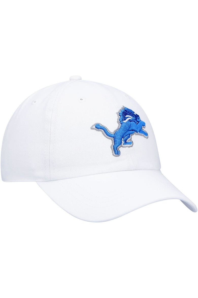 Women's '47 White Detroit Lions Miata Clean Up Logo Adjustable Hat, Alternate, color, White