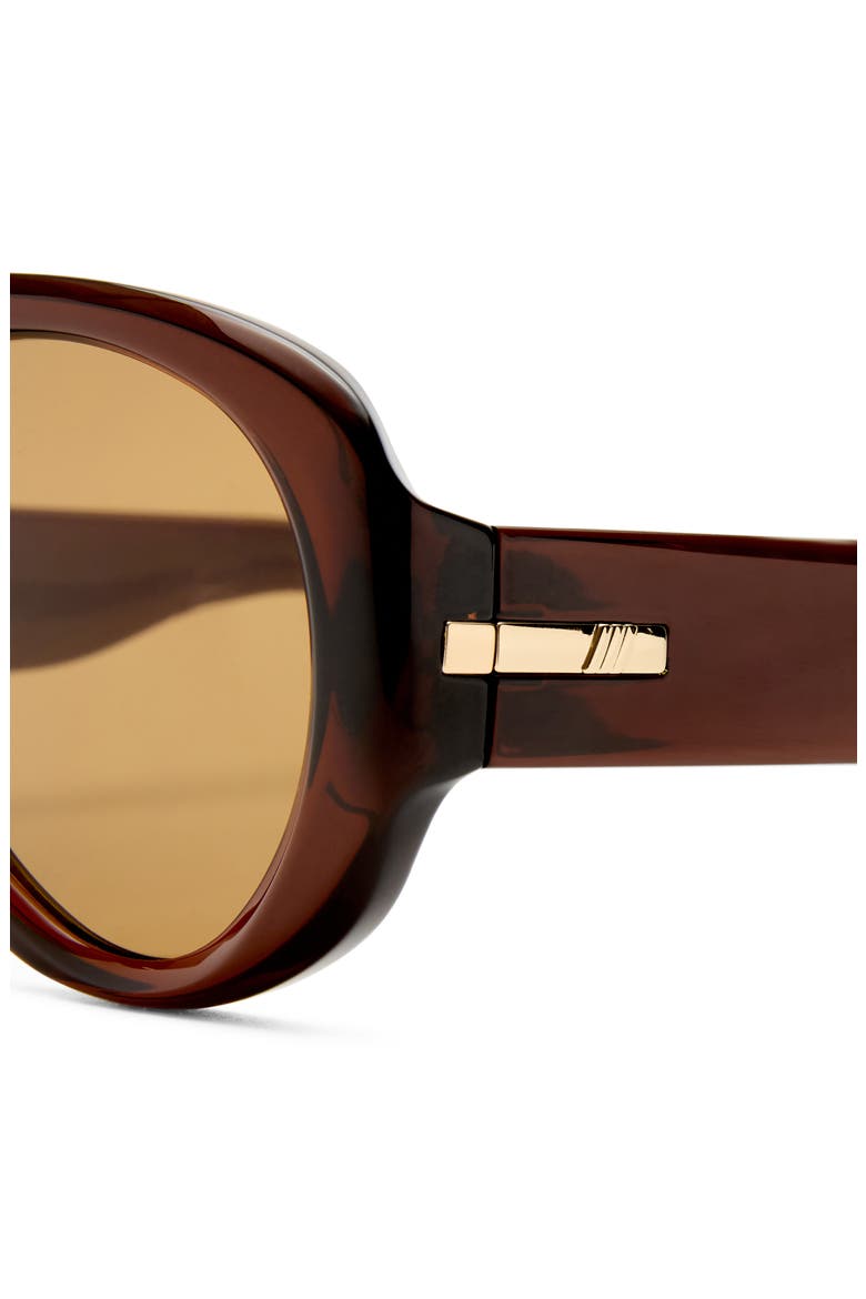 Dream Boat 57mm Aviator Sunglasses, Alternate, color, COCOA / LIGHT BROWN MONO