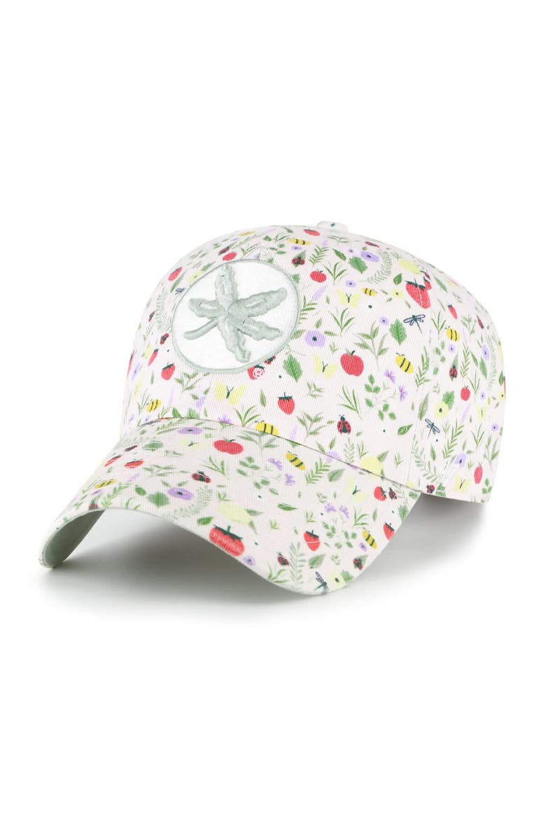 Women's '47  Light Pink Ohio State Buckeyes Posey Clean Up Adjustable Hat, Main, color, Light Pink
