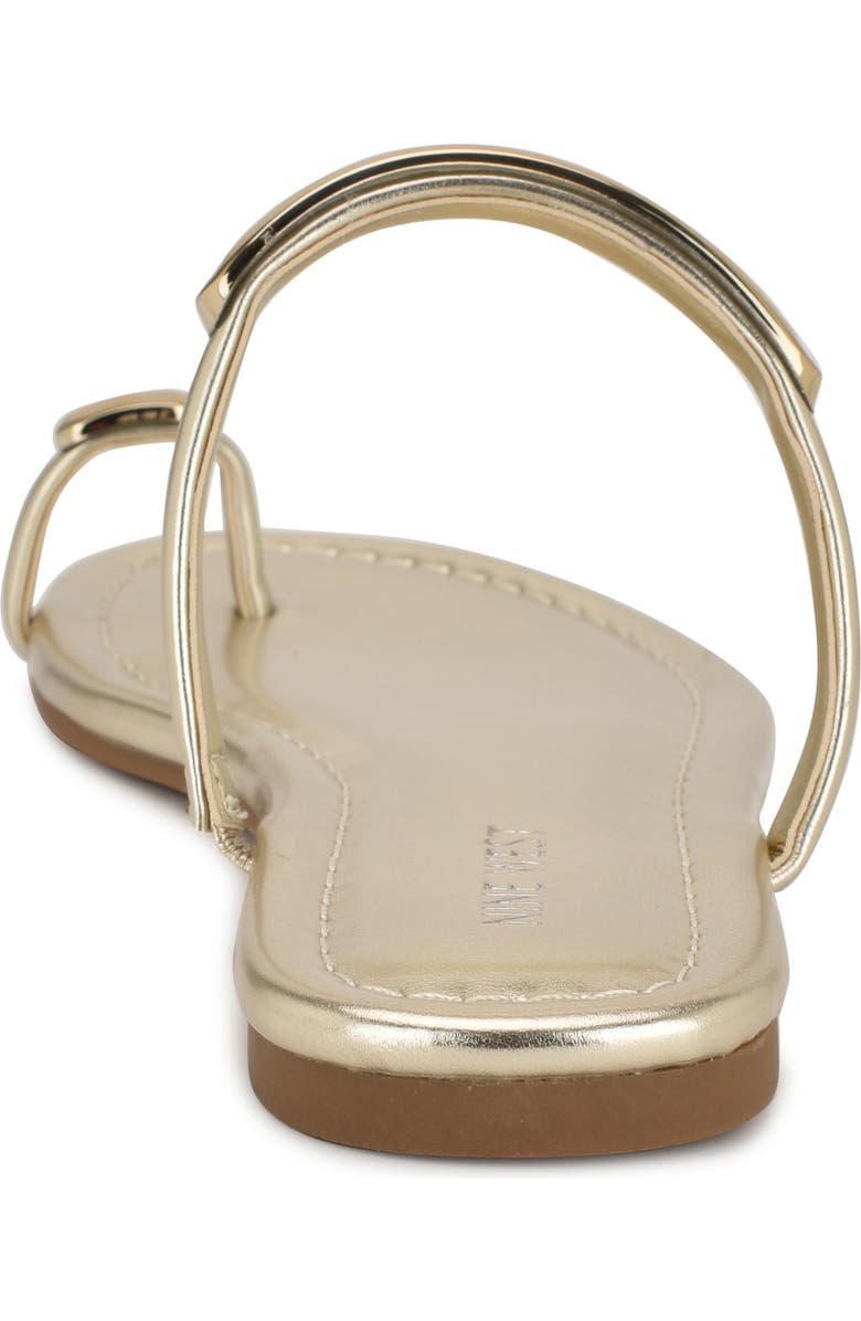 Nine West Balon Slide Sandal, Alternate, color, Gold