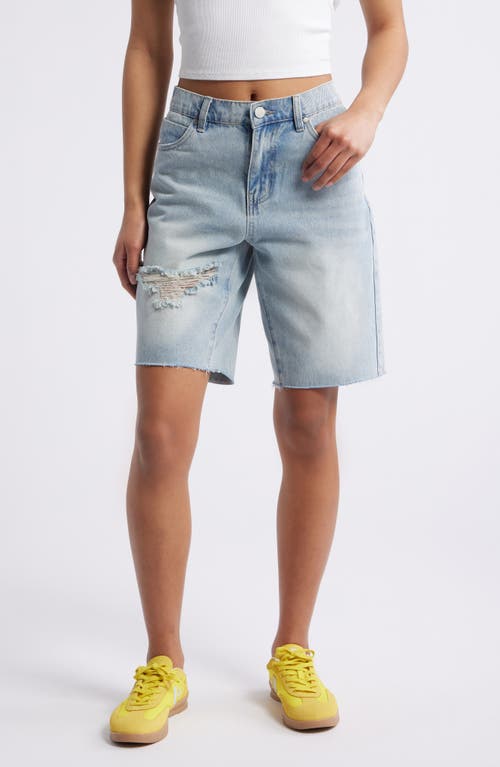 PTCL PTCL EMME RIPPED DENIM BERMUDA SHORTS 