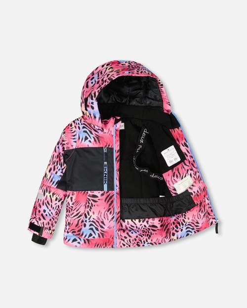 Deux Par Deux Girl Two-piece Teknik Snowsuit In Multi