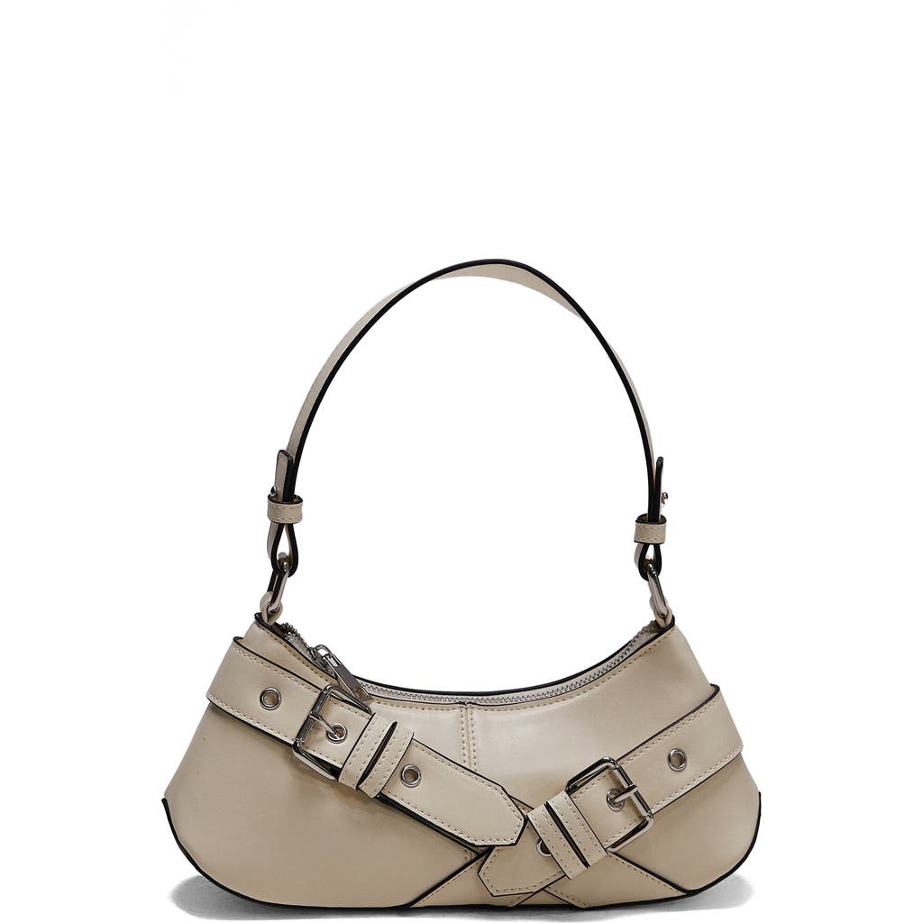 Topshop Saira Buckle Shoulder Bag In Lemon-yellow In Yellow