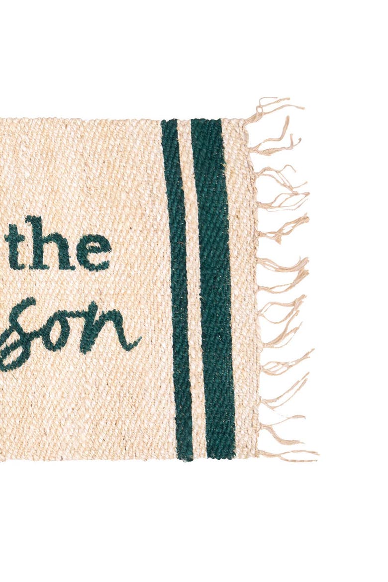 'tis the Season Jute Rug, Alternate, color, Blue