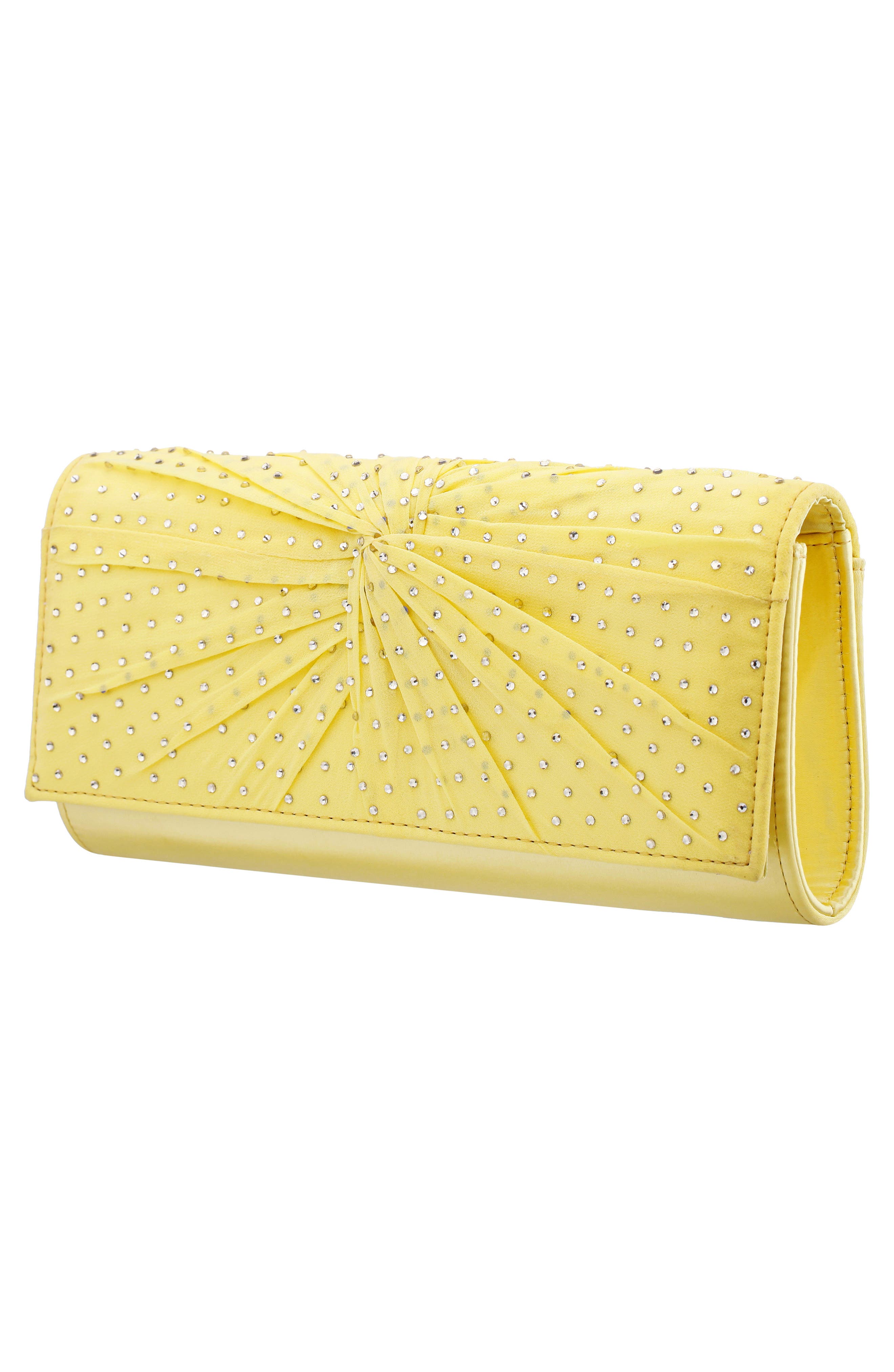 Unique Crystal Clutch, Alternate, color, BUTTER CREAM