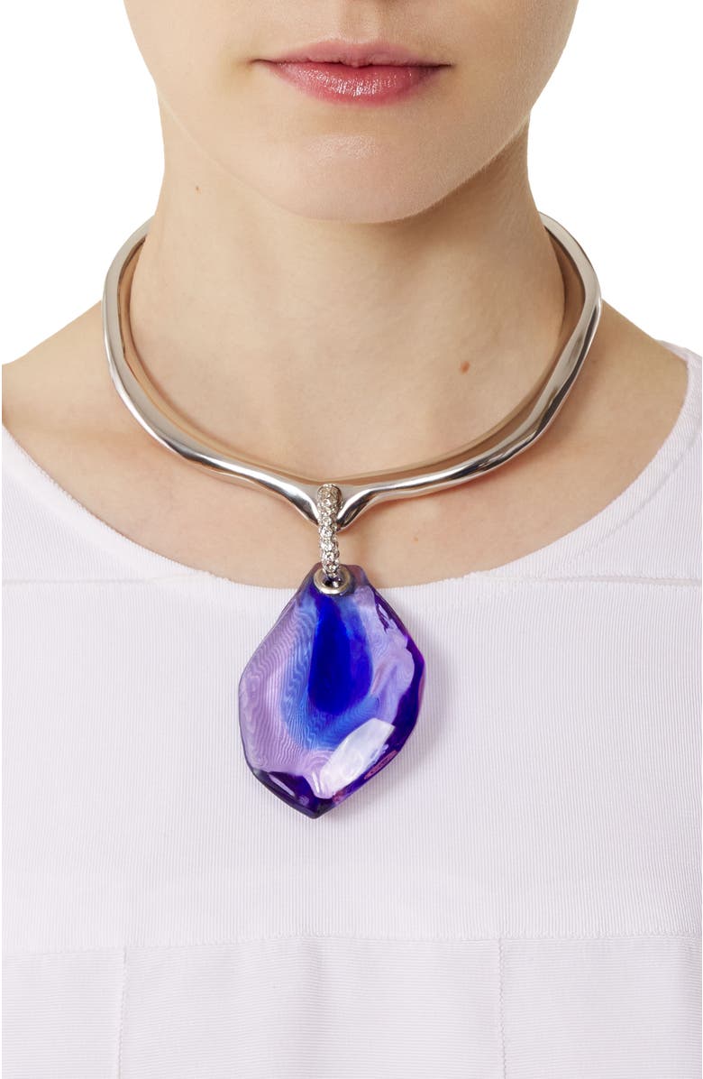 Lanvin Aurore Necklace, Alternate, color, Mauve/Blue