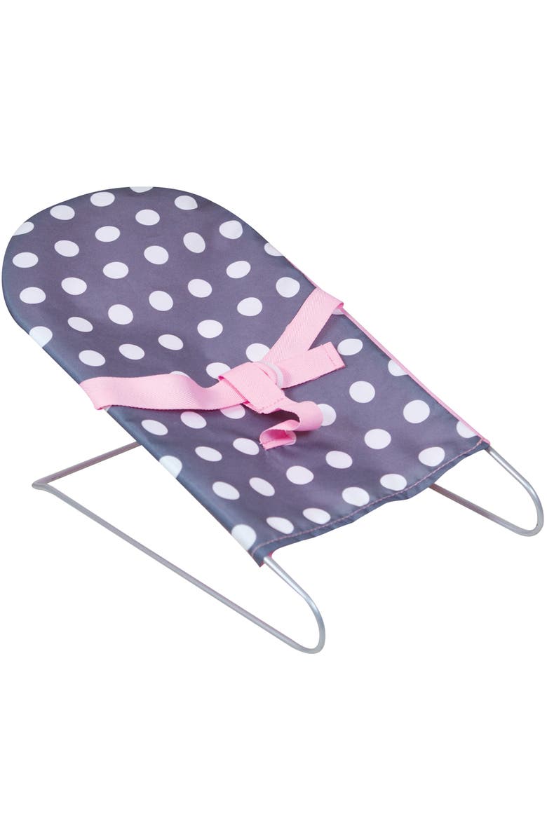 Deluxe Doll Nursery 12 Piece Set, Pink Blue Polka Dot, Fits Up To 16 Inches, Alternate, color, Multicolored