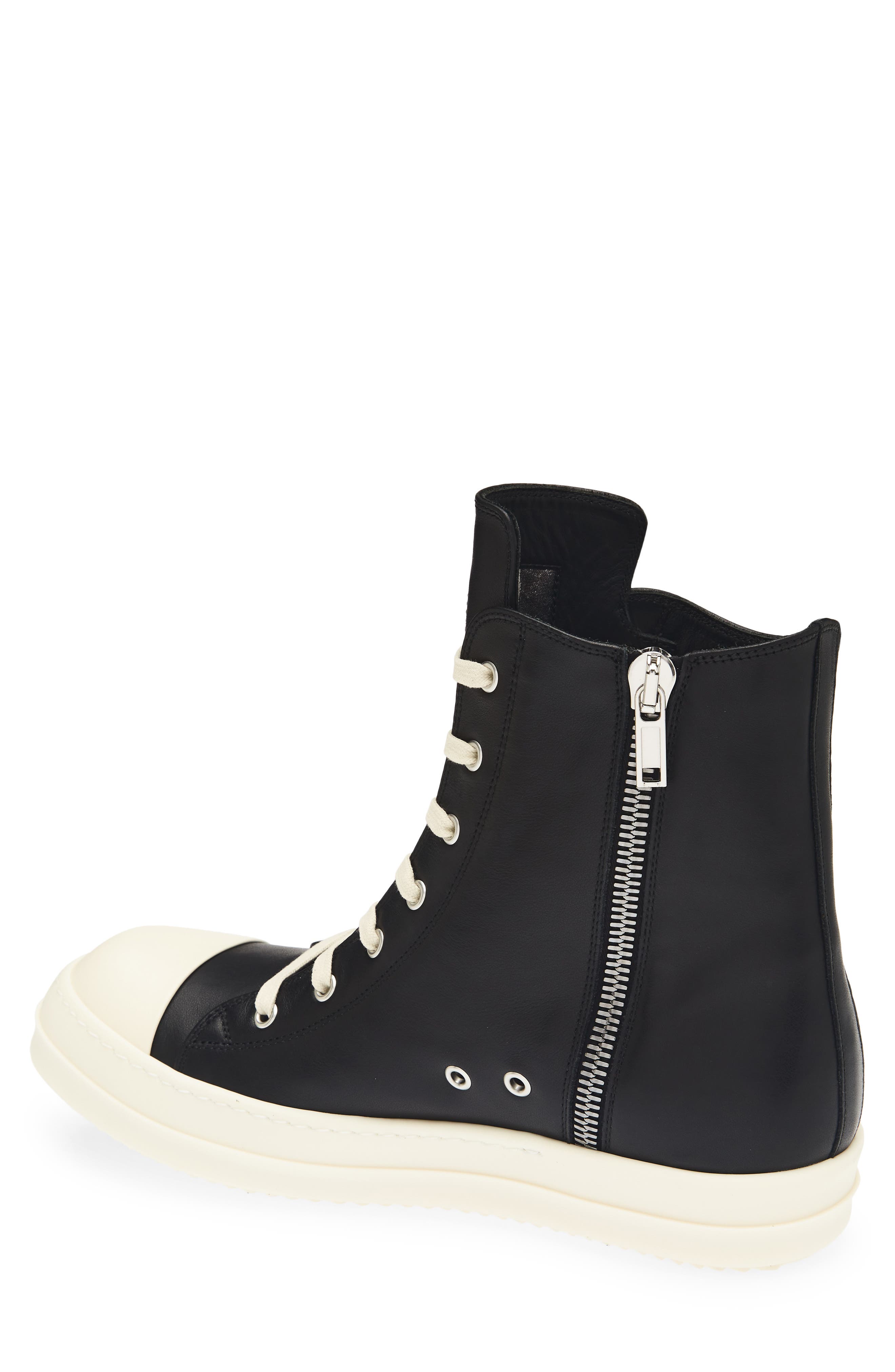 Sneaks High Top Sneaker, Alternate, color, BLACK/ MILK/ MILK