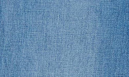 L Agence L'agence Sneeki Low Rise Raw Hem Straight Leg Jeans In Blue