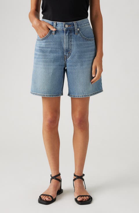 94 Baggy Mid Thigh Denim Shorts (Study Group)