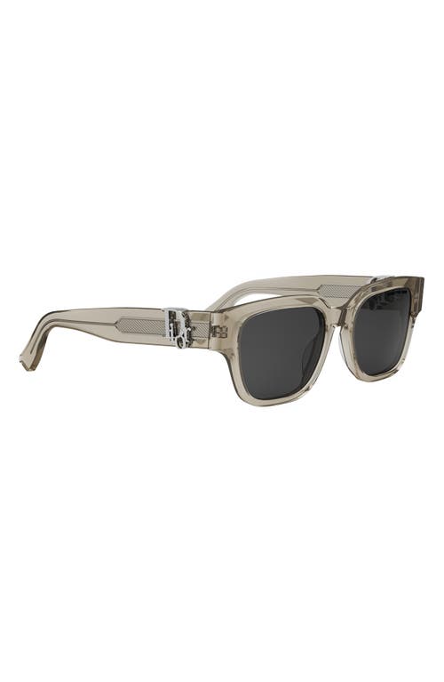 Dior Oblique S1i Square Sunglasses, 53mm In Neutral
