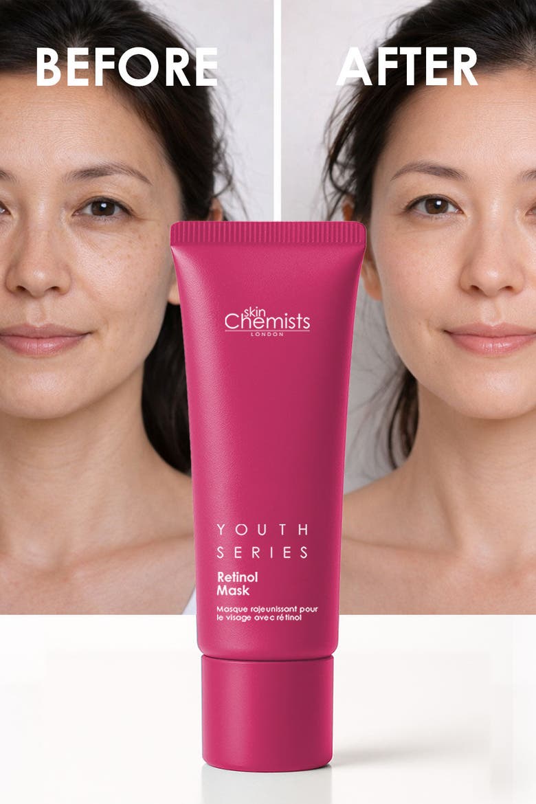 Youth Series Retinol & Bakuchiol Mask 50ml for Fine Lines & Wrinkles, Loss of Firmness, Alternate, color, White