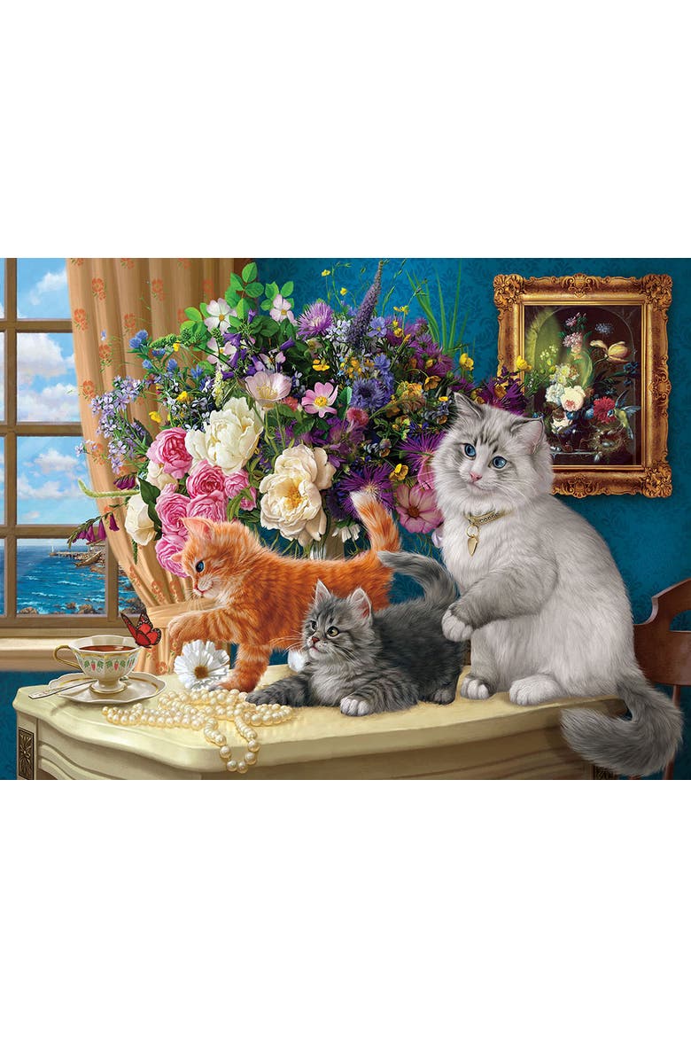 Kitten Tableau 500 piece Jigsaw Puzzle for Adults, Alternate, color, Multicolor