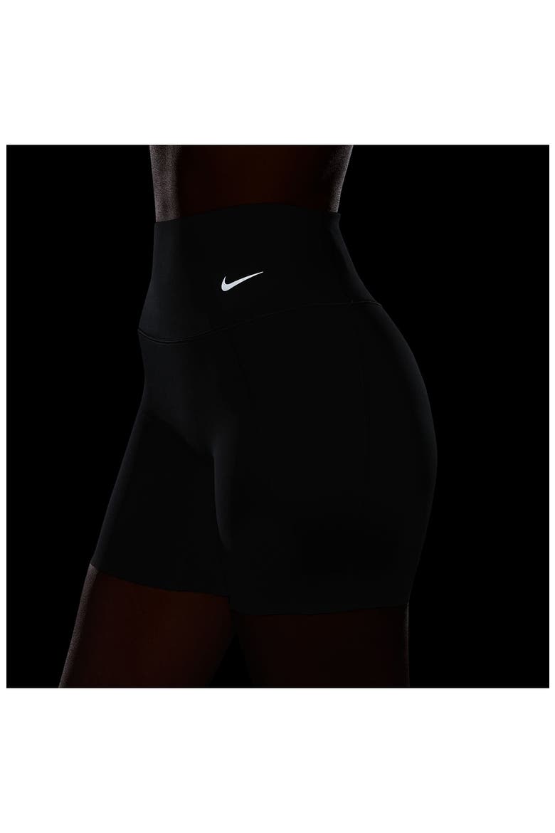 Universa Medium-Support High-Waisted 5-Inch Pocket Biker Shorts, Alternate, color, 010 010 BLACK/ANTHRACITE/BLACK