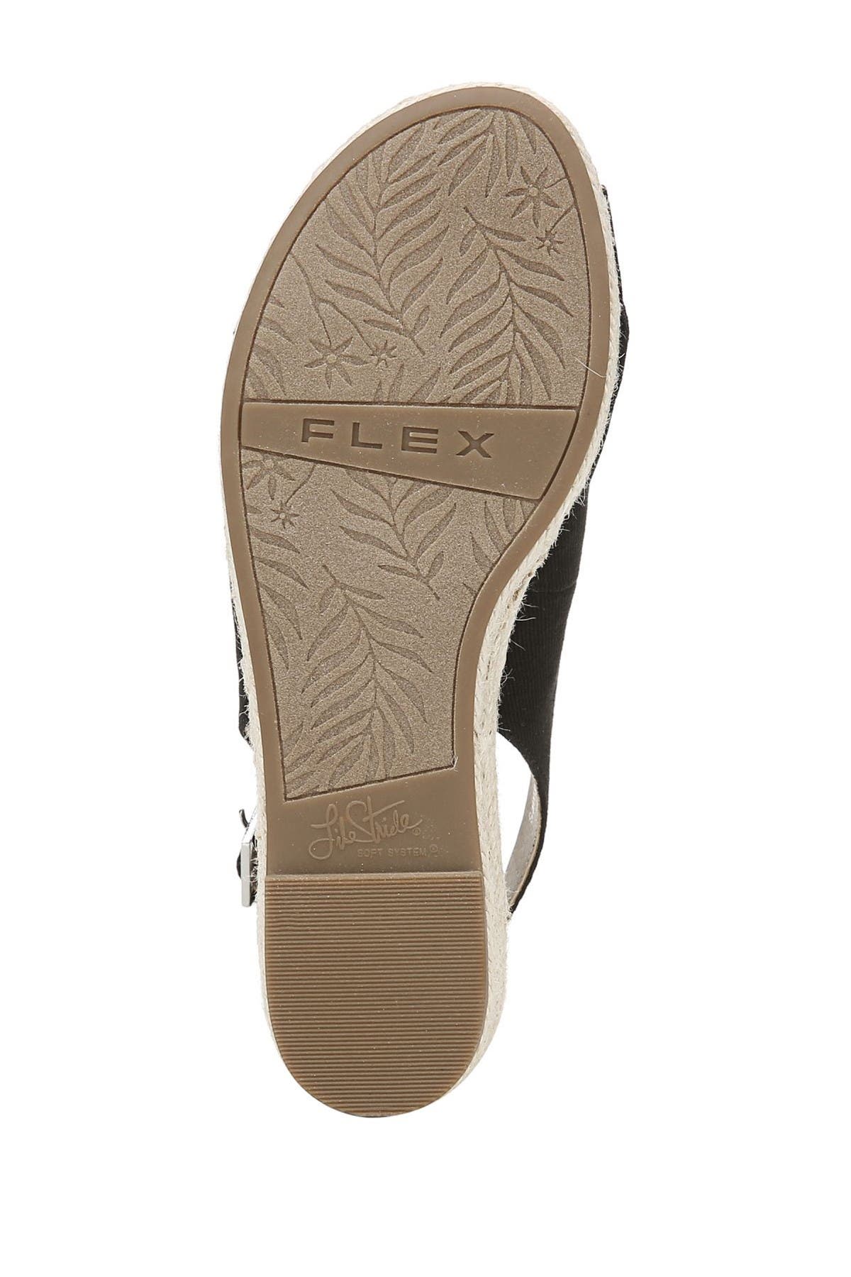 LifeStride Socialite Espadrille Slingback Sandal, Alternate, color, Black