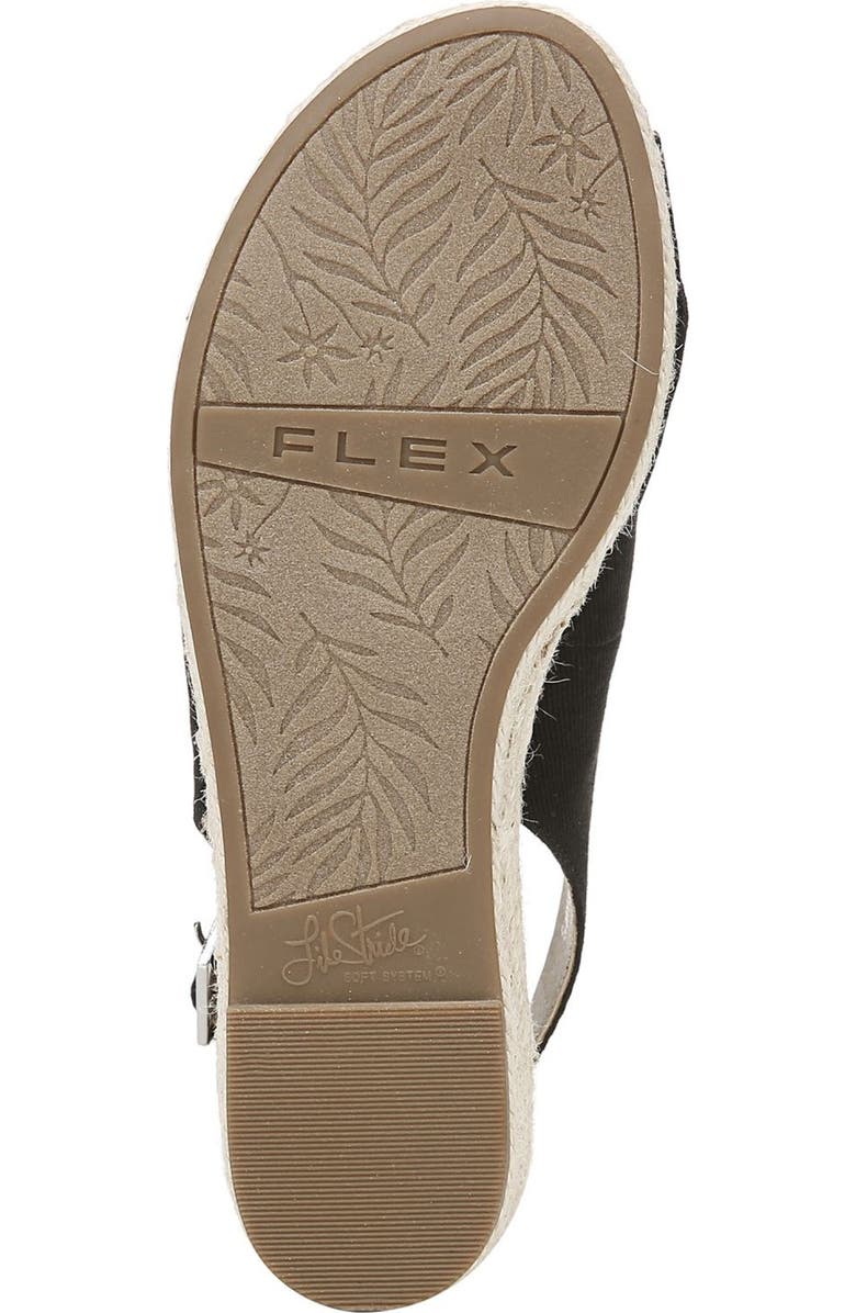 LifeStride Socialite Espadrille Slingback Sandal, Alternate, color, Black