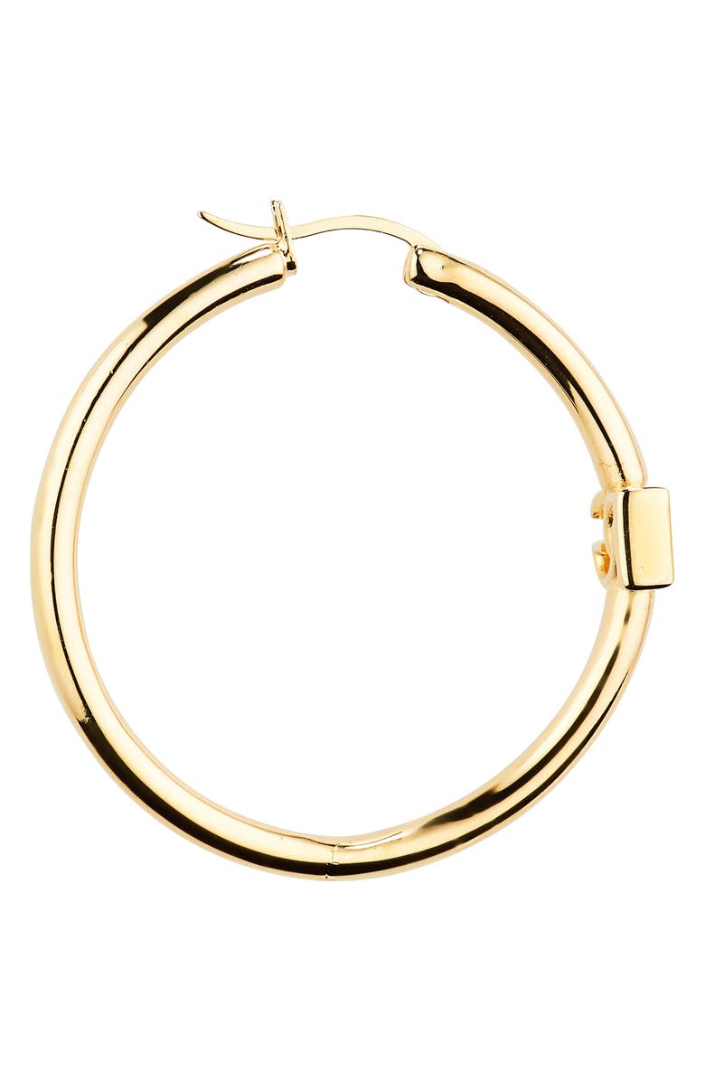 Dolce&Gabbana Creole DG Logo Hoop Earrings, Alternate, color, 