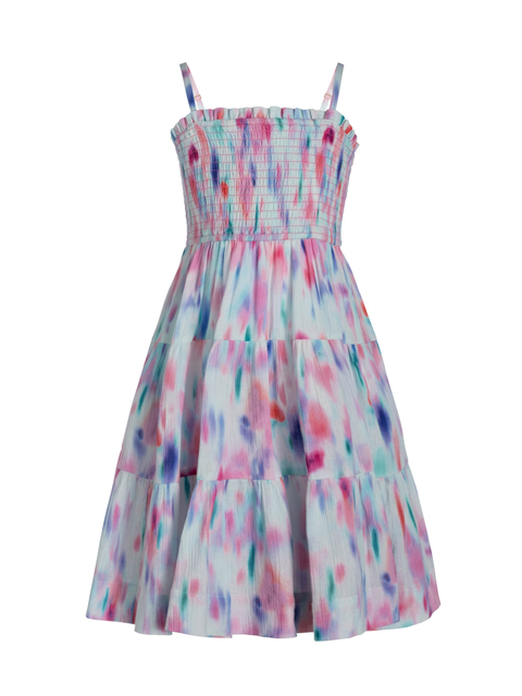 Lila Smocked Tiered Dress (Toddler, Little Kids, Big Kid)