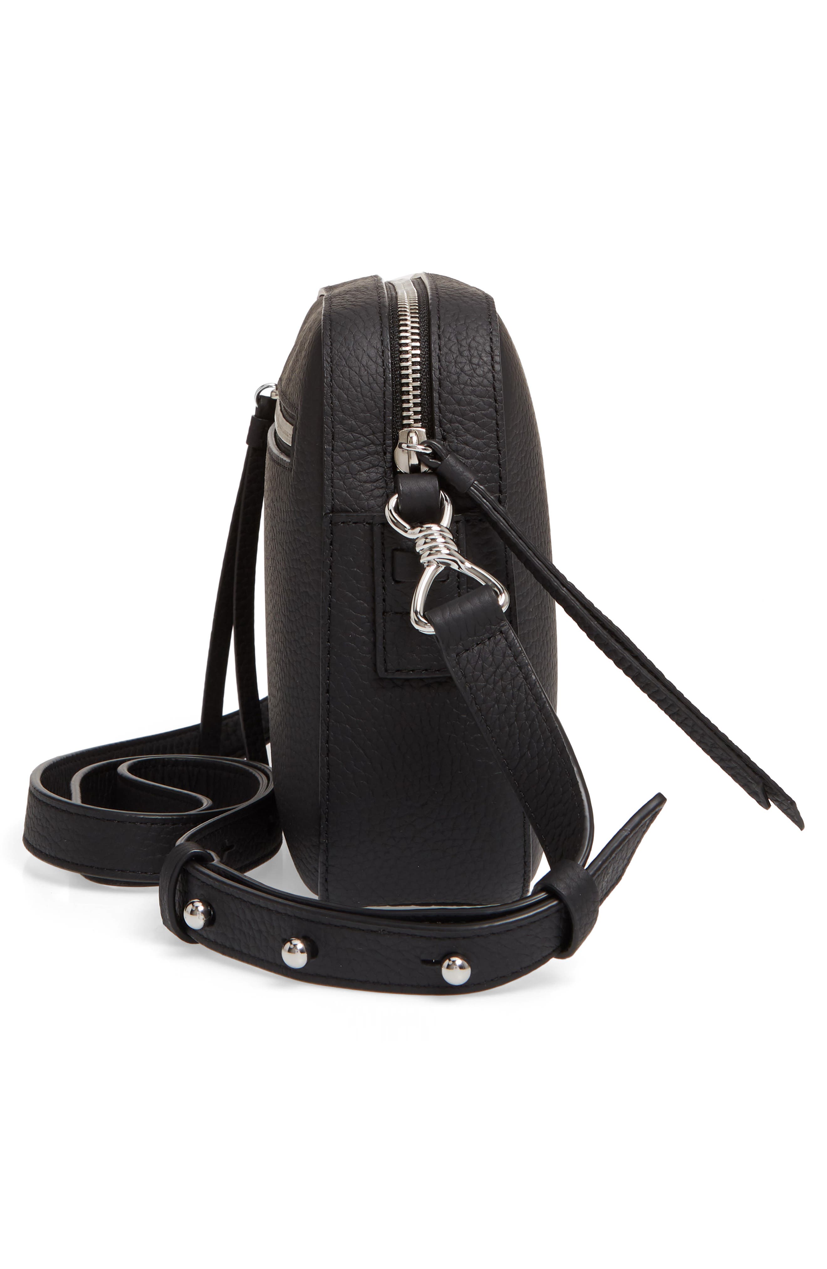 AllSaints Captain Lea Leather Crossbody Bag, Alternate, color, 