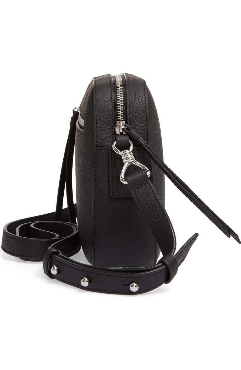 AllSaints Captain Lea Leather Crossbody Bag, Alternate, color,