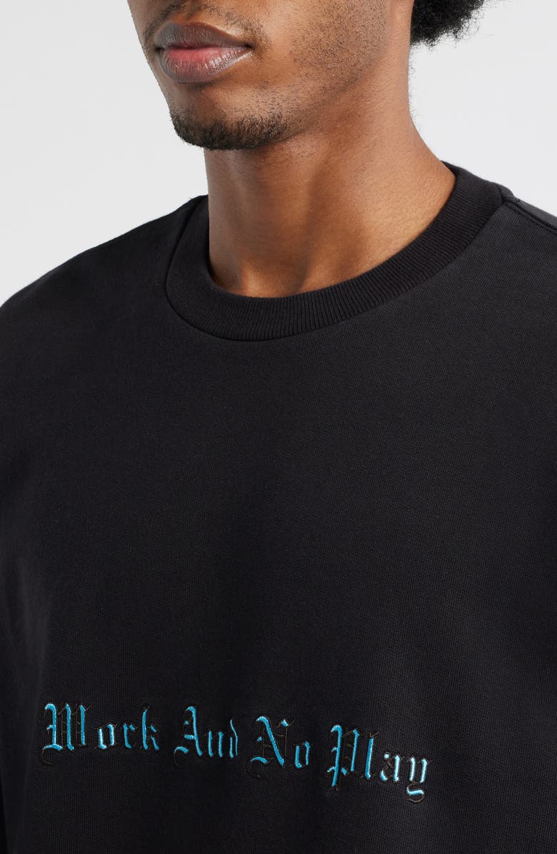 Carhartt Work In Progress No Play Embroidered Sweatshirt, Alternate, color, Black