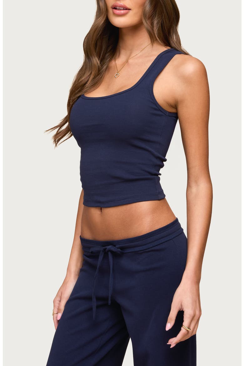 Linda Rib Crop Tank, Alternate, color, NAVY