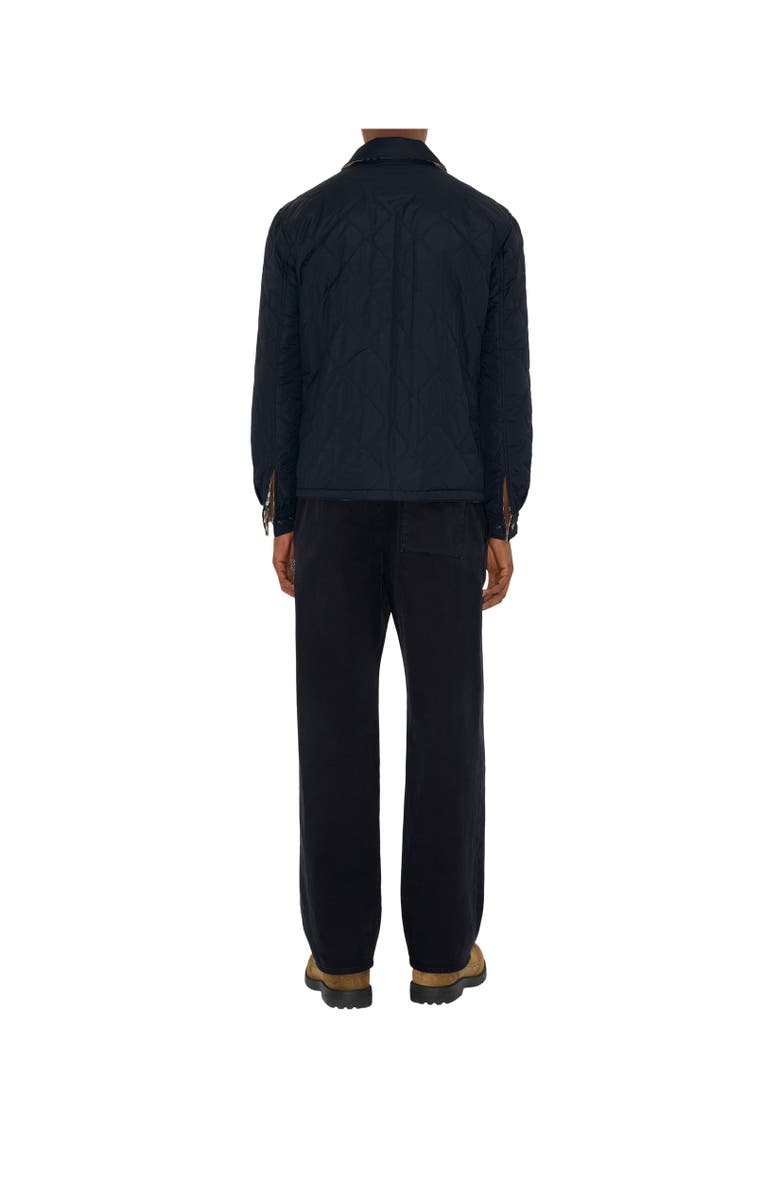 Burberry Reversible Quilted Nylon Overshirt, Alternate, color, Navy