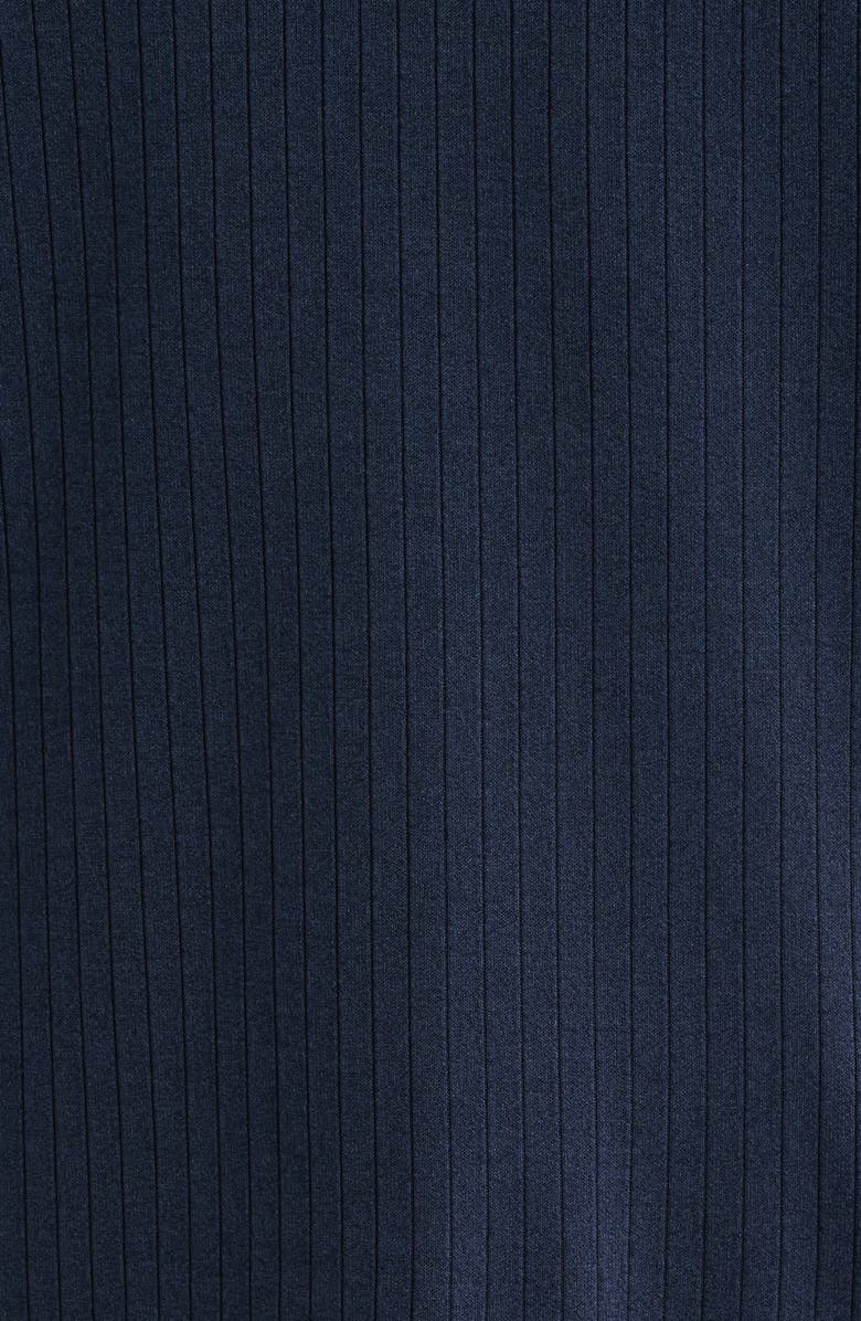 Johnston & Murphy Finn Rib Zip Polo, Alternate, color, Navy