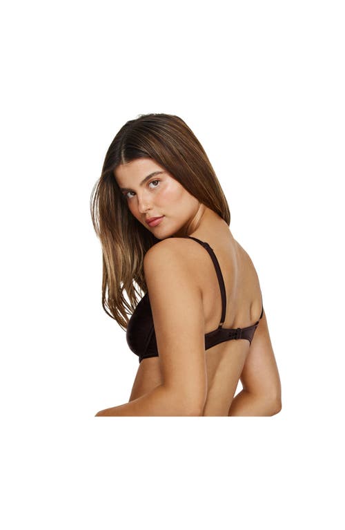 Flirtt Gottex Satin Touch Underwire Bikini Top In Brown