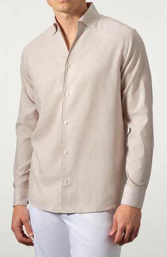 STUDIO GARNET LOS ANGELES Linen Blend Button-Up Shirt