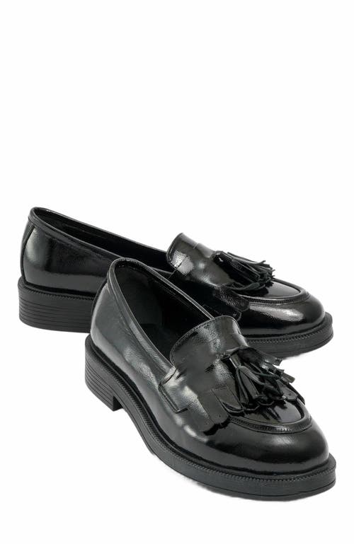 Forever & Always Shoes Milly Leather Tassel Loafer in Black Patent Leather at Nordstrom, Size 9