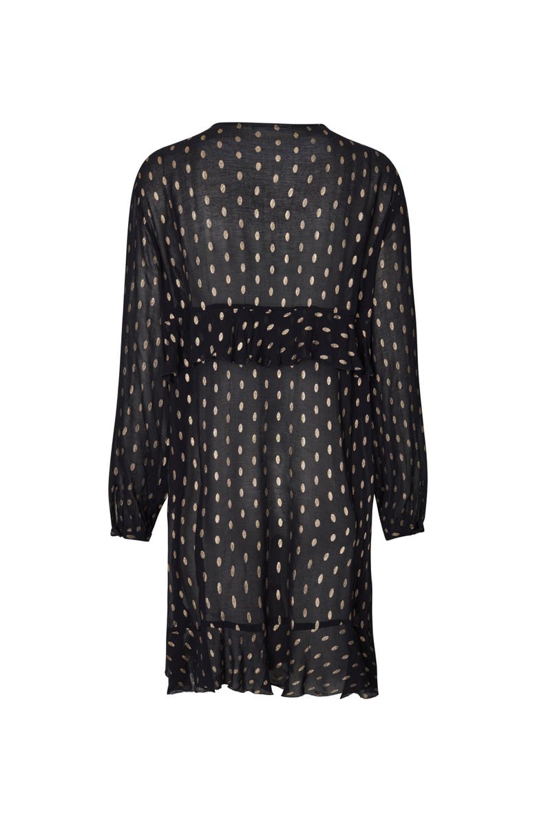 Masai Copenhagen Long Sleeve V-Neck A-Line Dress, Alternate, color, Black