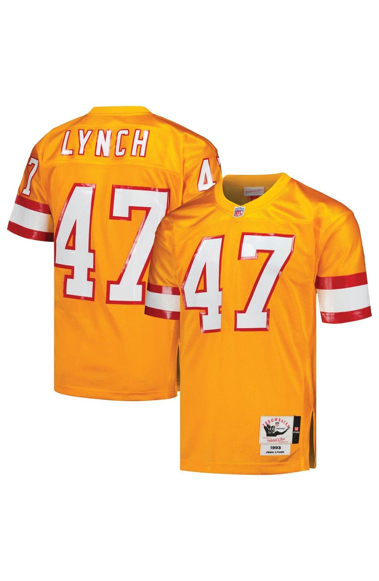 Mitchell & Ness Men's Mitchell & Ness John Lynch Orange Tampa Bay Buccaneers 1993 Authentic Throwback Retired Player Jersey, Main, color, Orange