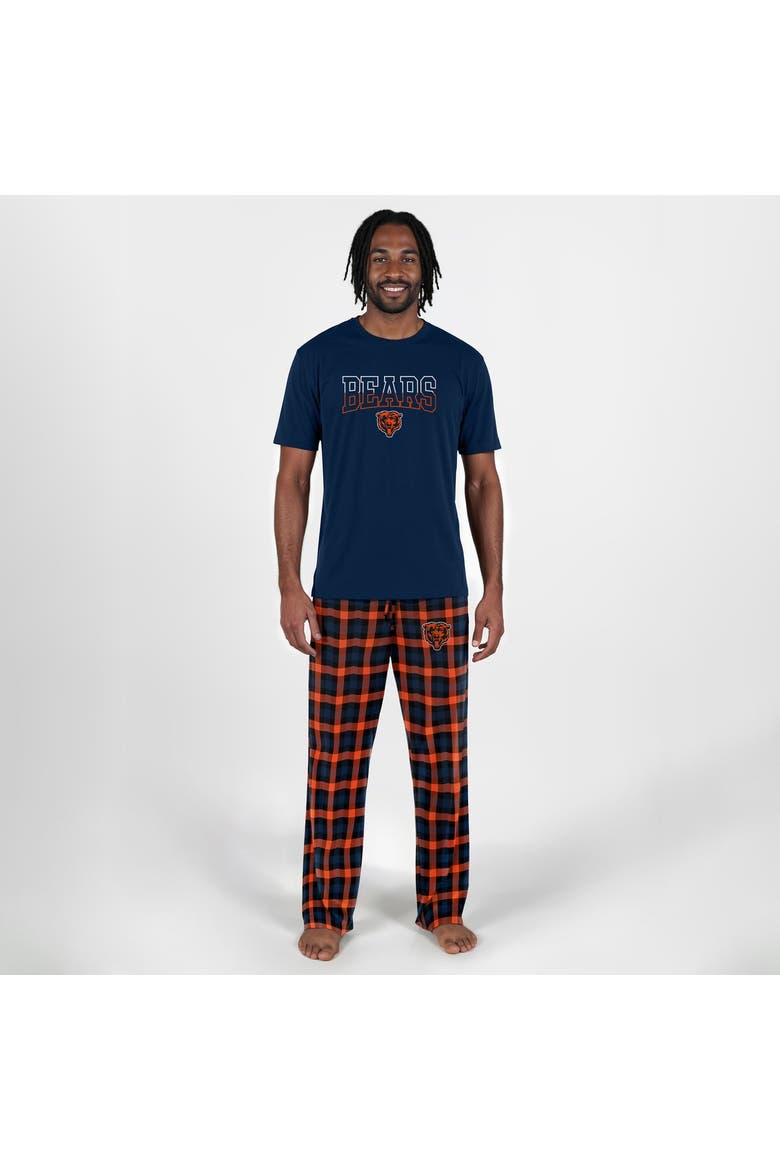 Men's Concepts Sport Navy Chicago Bears Highland Sleep Set, Main, color, Navy