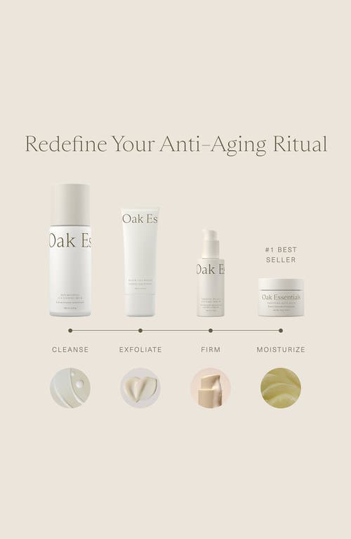 Oak Essentials Youthful Skin Routine 4-piece Set $289 Value In Transparent