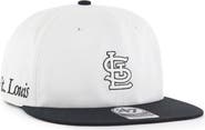 '47 Men's '47 White/Black St. Louis Cardinals Foundation Captain Snapback Hat