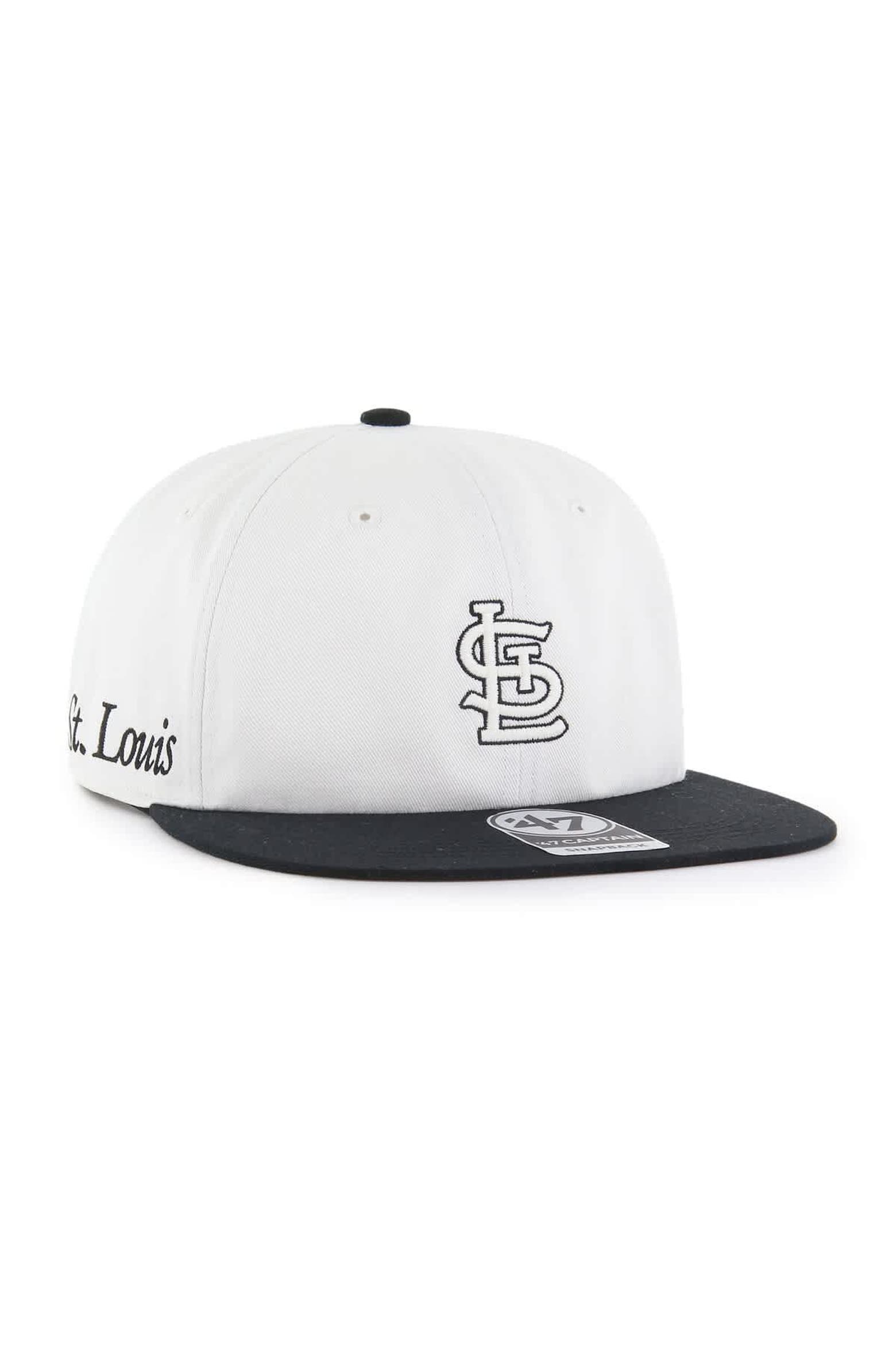 Balck Cardinal '47 Men's '47 White/Black St. Louis Cardinals Foundation Captain ...