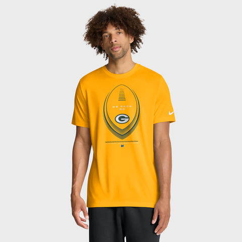 Men's Nike Gold Green Bay Packers Legend Icon Dri-FIT T-Shirt