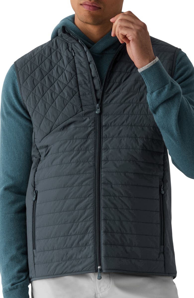 Greyson Yukon Ultralight Hybrid Quilted Puffer Vest, Alternate, color, Anthracite