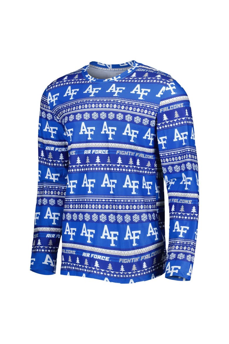 Men's Concepts Sport Royal Air Force Falcons Swivel Long Sleeve T-Shirt & Pants Sleep Set, Alternate, color, Royal