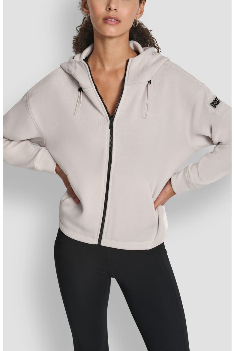 Logo Patch Full Zip Hoodie, Main, color, OAT