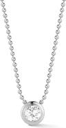 GLAZE JEWELRY Round Moissanite Pendant Necklace