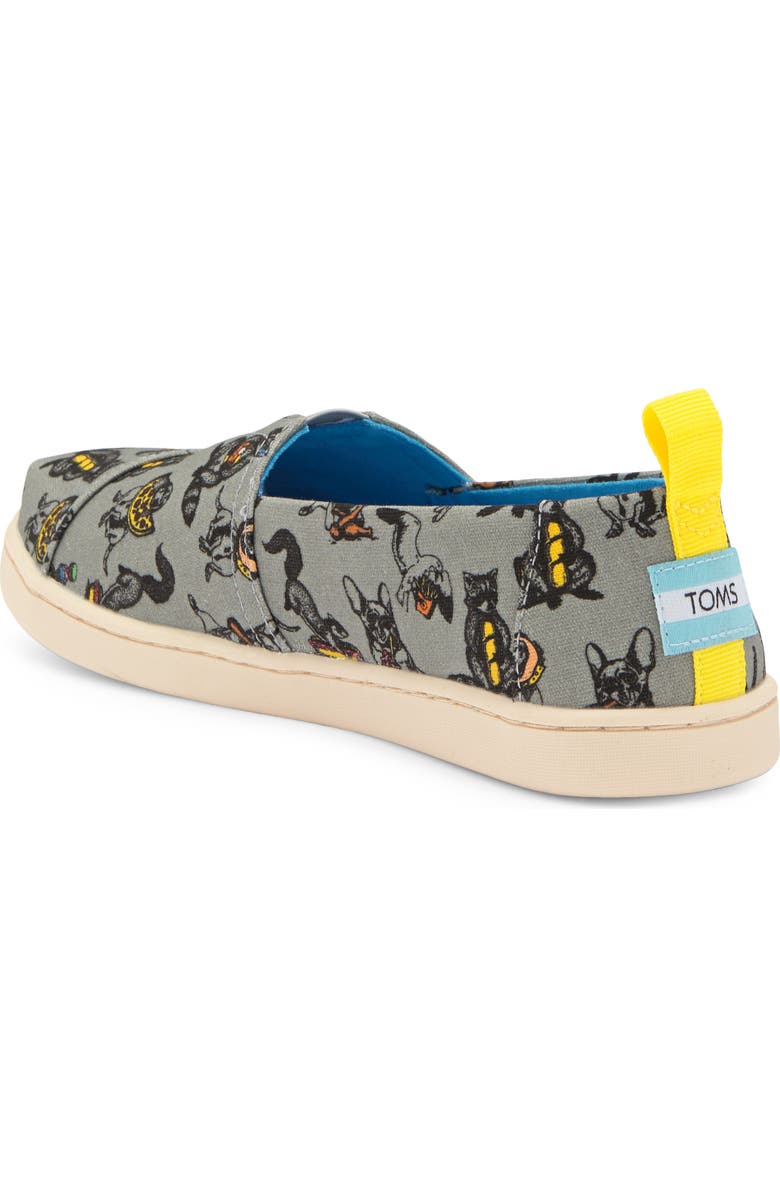TOMS Kids' Classic Alpargata Party Animal Slip-On, Alternate, color,
