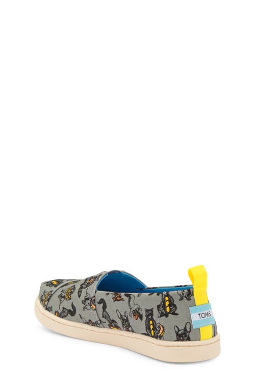 Toms Kids' Classic Alpargata Party Animal Slip-on In Grey