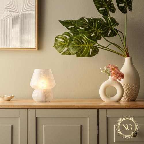 Next Glow Mushroom Led Lamp, Modern Dimmable E26 Socket