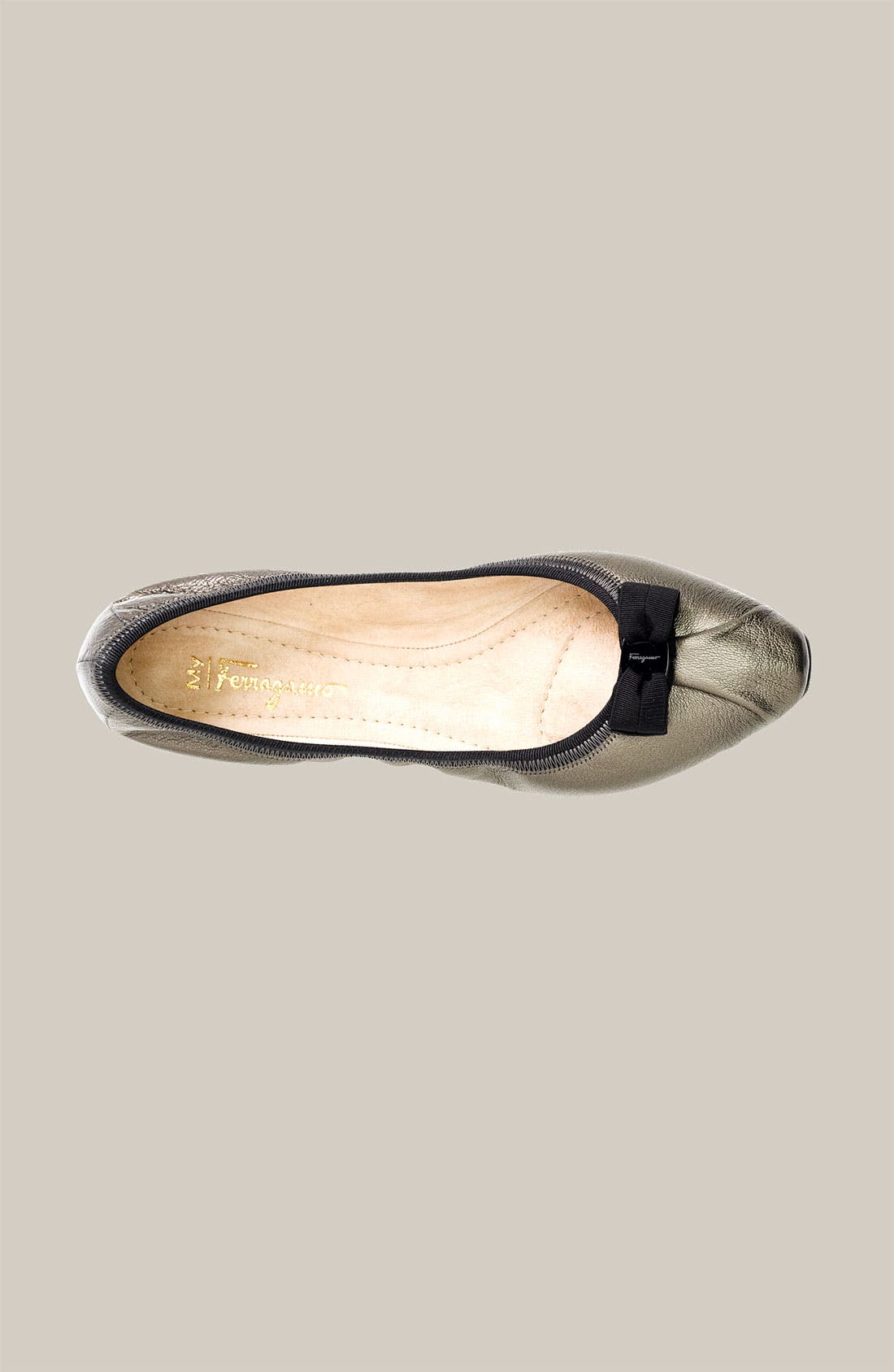 Salvatore Ferragamo My Joy Skimmer Flat, Alternate, color, MERCURIO