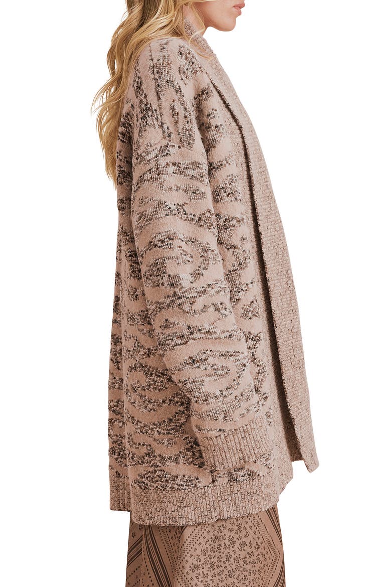 Desiree Longline Belt Cardigan, Alternate, color, NEUTRAL/ MULTI