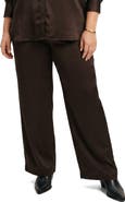 VERO MODA Satin Tie Waist Wide Leg Pants