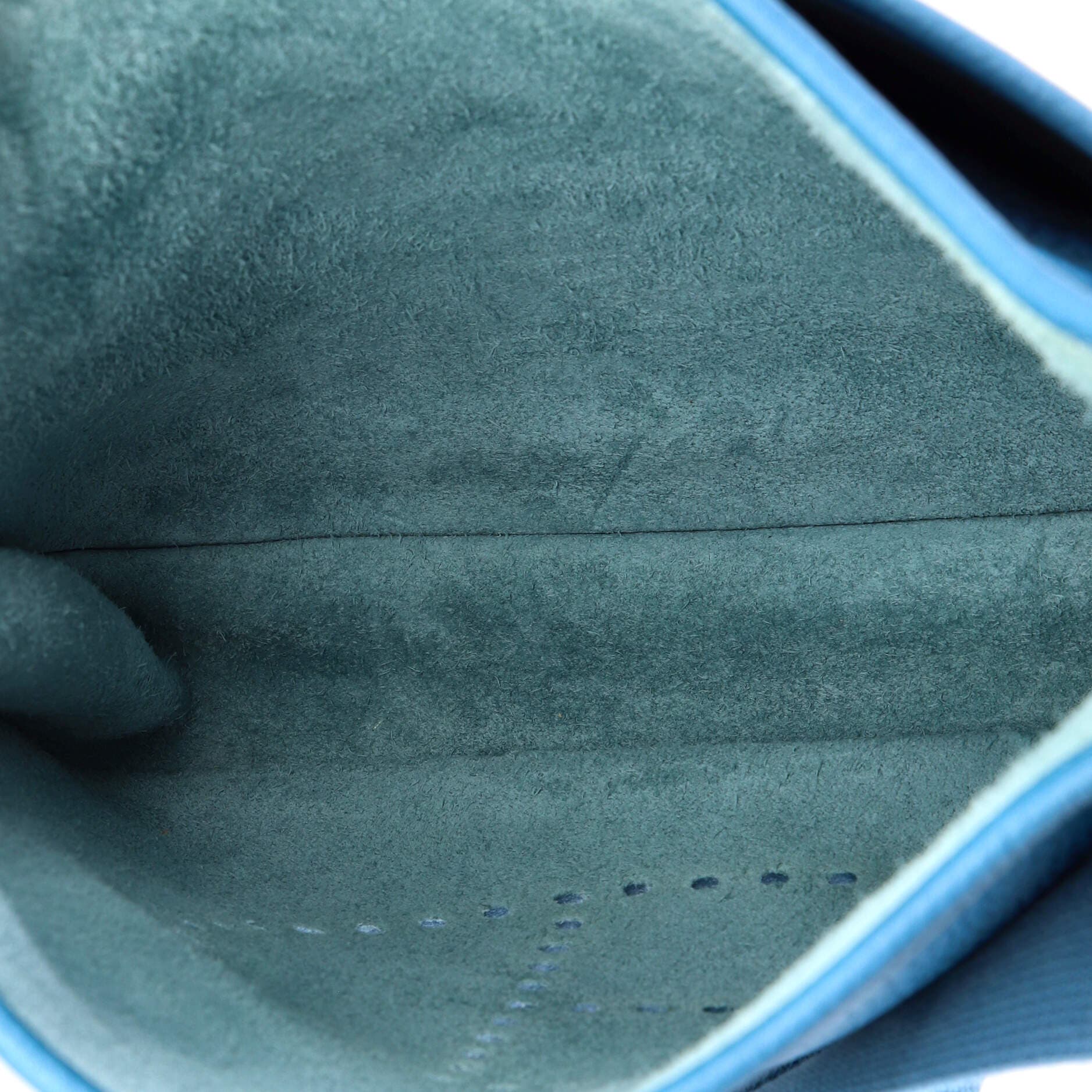 Pre-Owned Hermes Evelyne Bag Gen III Clemence PM, Alternate, color, Bleu Jean